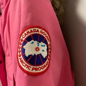 Summit Pink Authentic Canada Goose coat